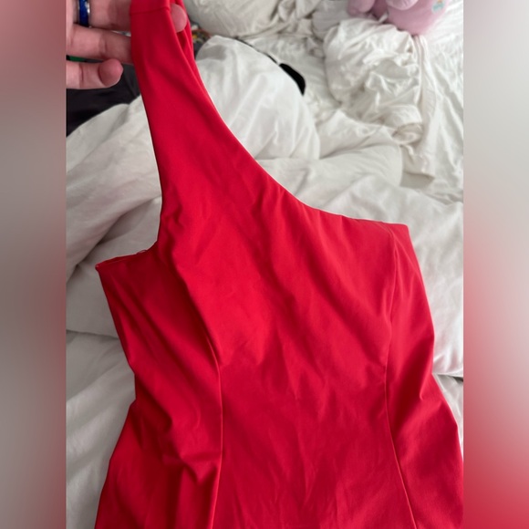 Outdoor Voices Dresses - One Shoulder Dress in Poppy Size Small - Picture 5 of 7